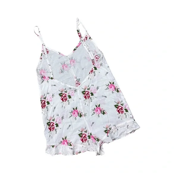 Wildfox Intimates Rose Floral romper pajama cottagecore - Picture 3 of 5
